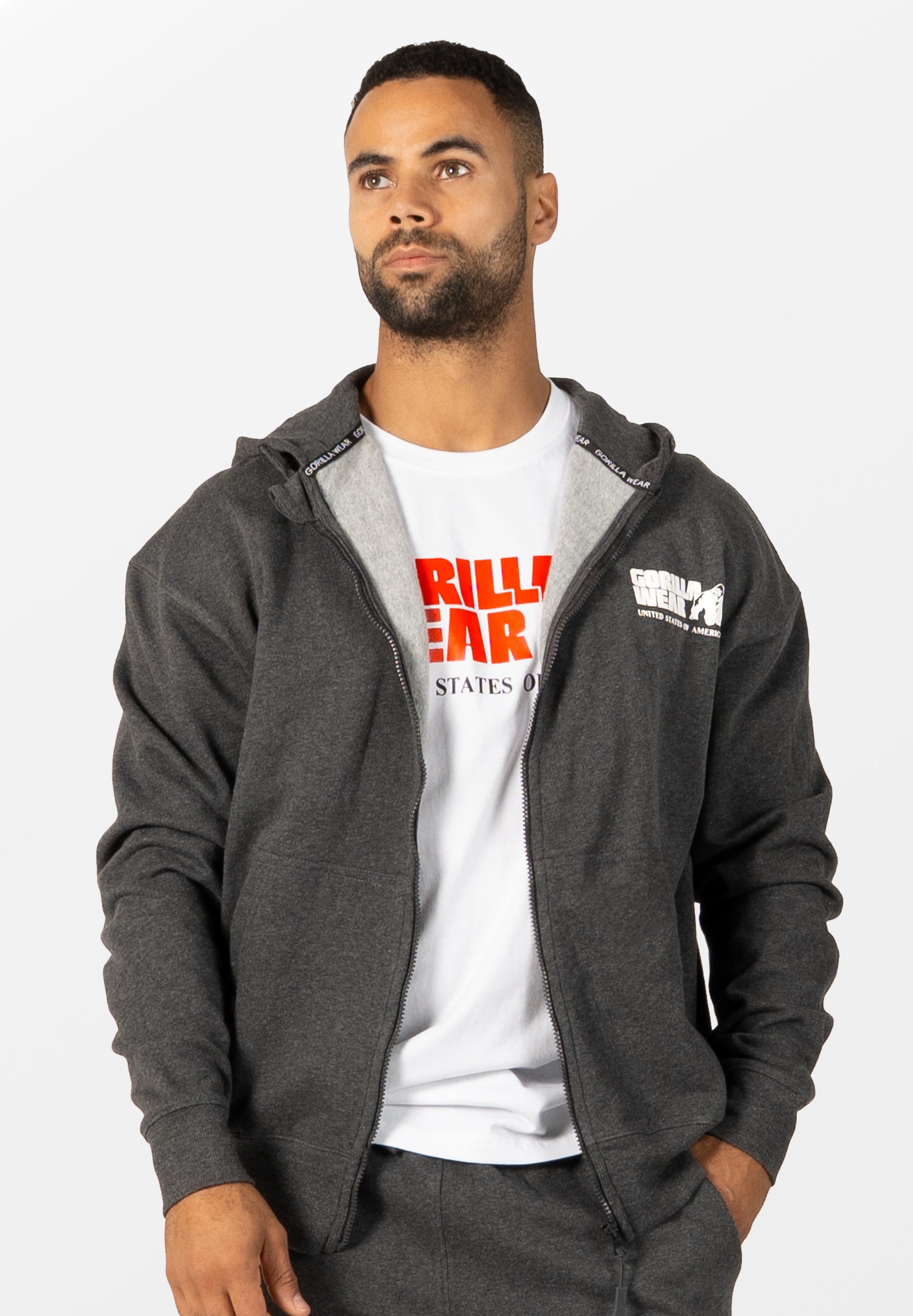Gorilla Wear Classic Oversized Zipped Hoodie - Alla färger