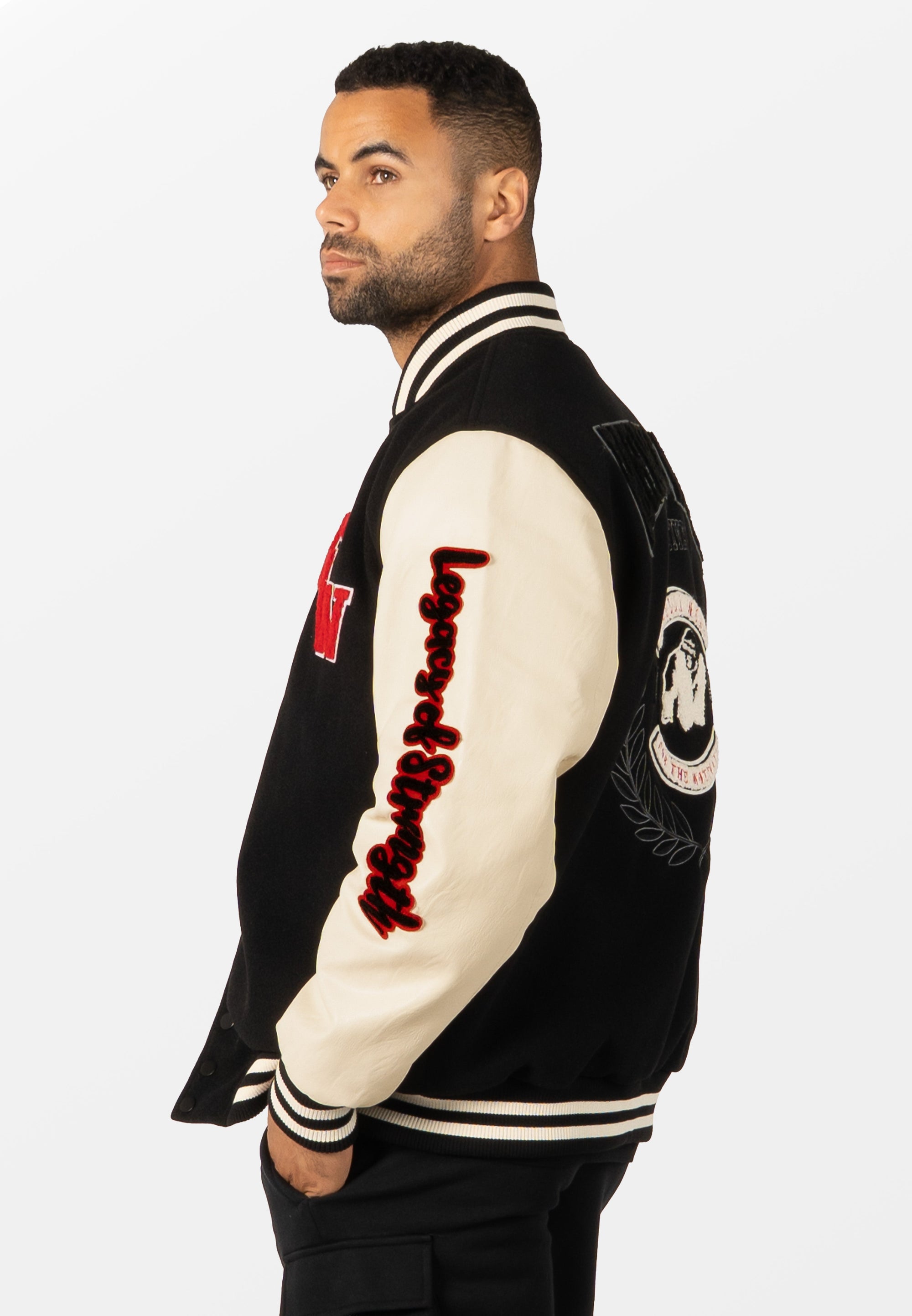 Gorilla Wear Saint Louis Varsity Jacket - Black