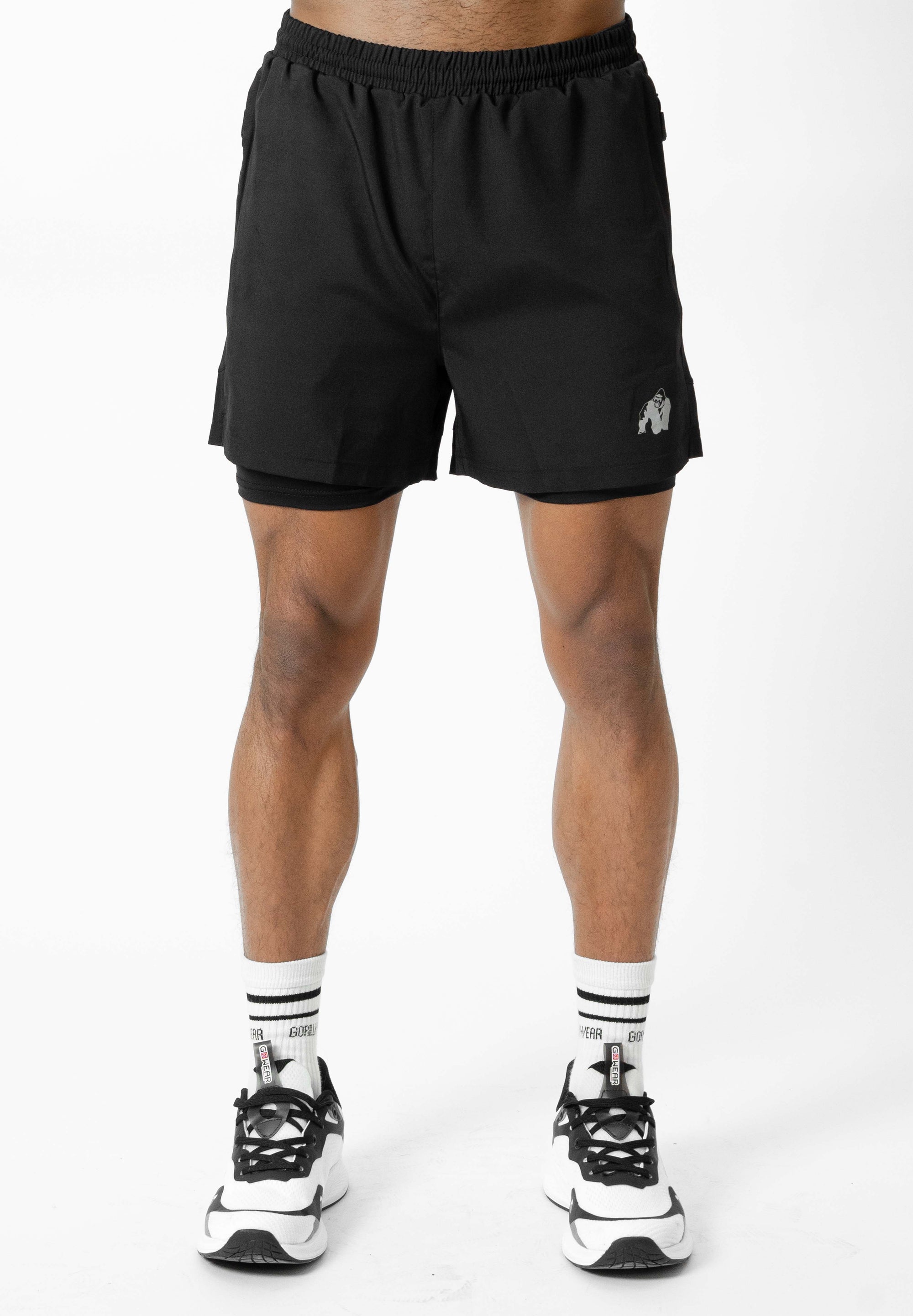 Gorilla Wear Lowell 2-in-1 Shorts - Black