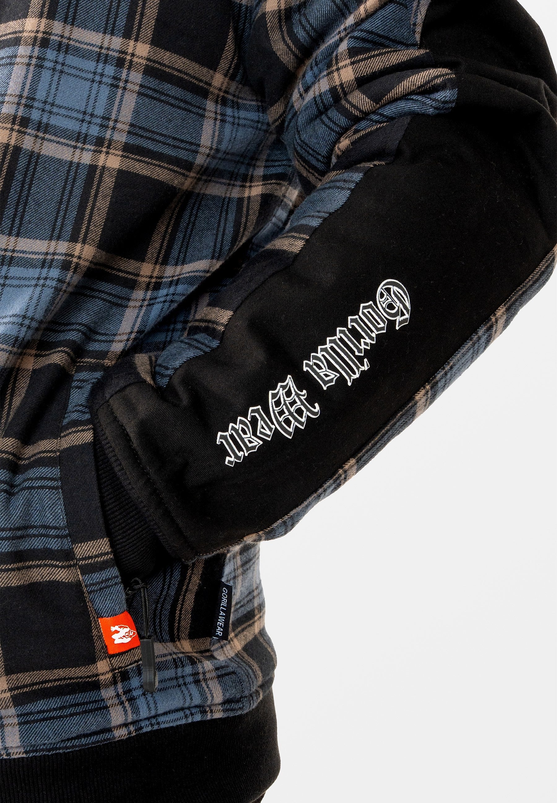 Gorilla Wear Kenton Zipped Jacket - Musta/Sininen