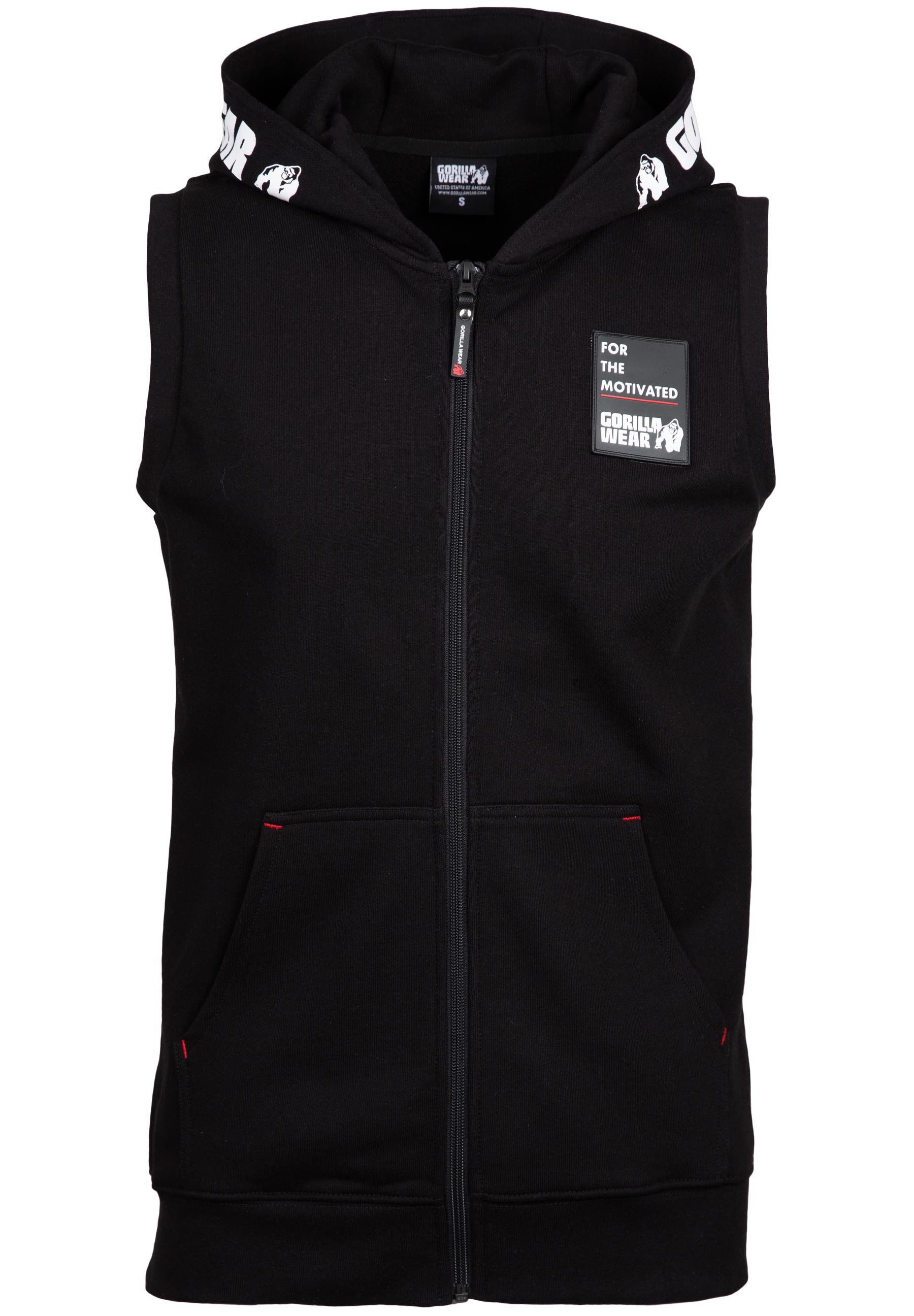 Gorilla Wear Milwaukee S/L Zipped Hoodie - Kaikki värit