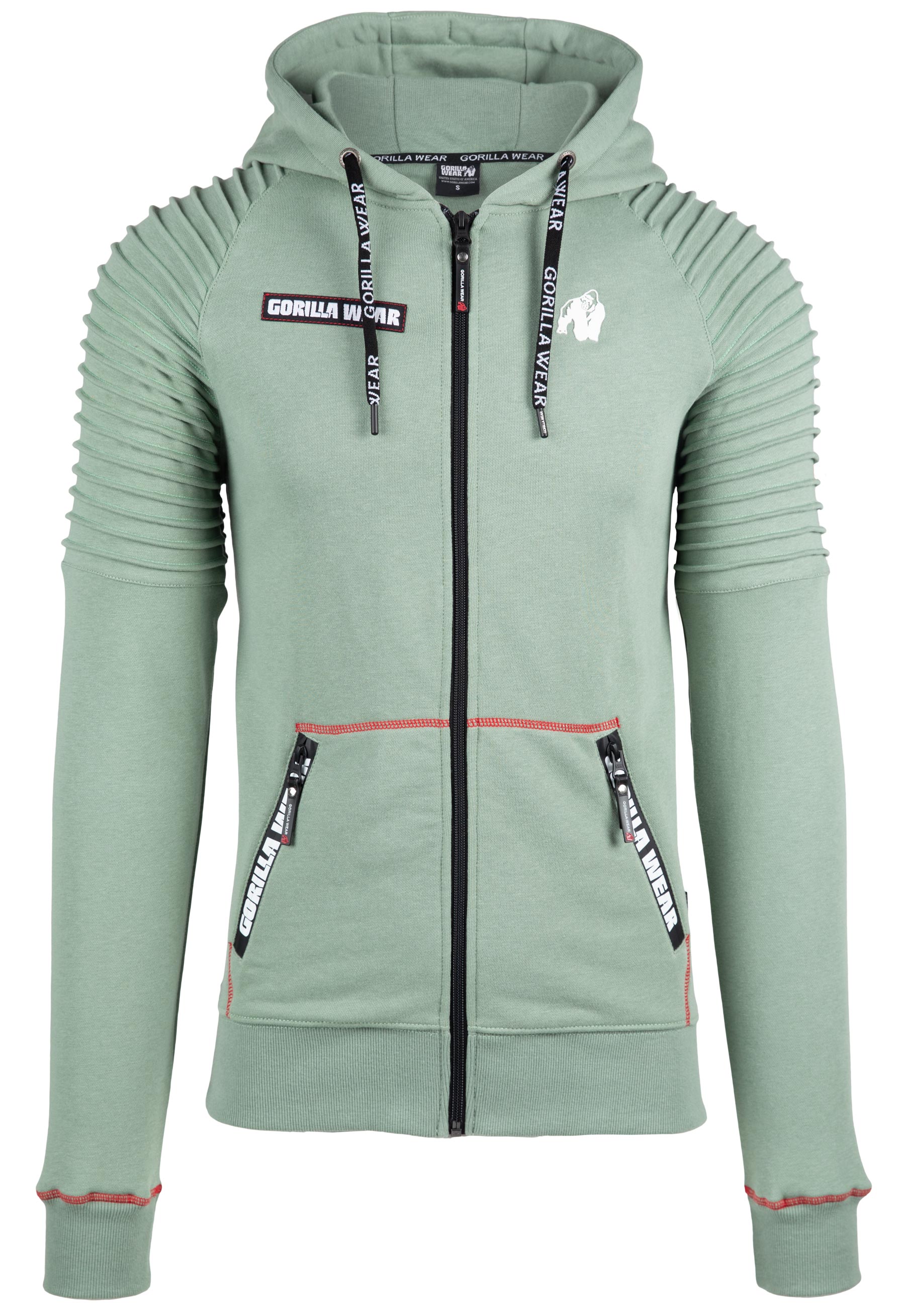 Gorilla Wear Georgia Zipped Hoodie - Kaikki värit