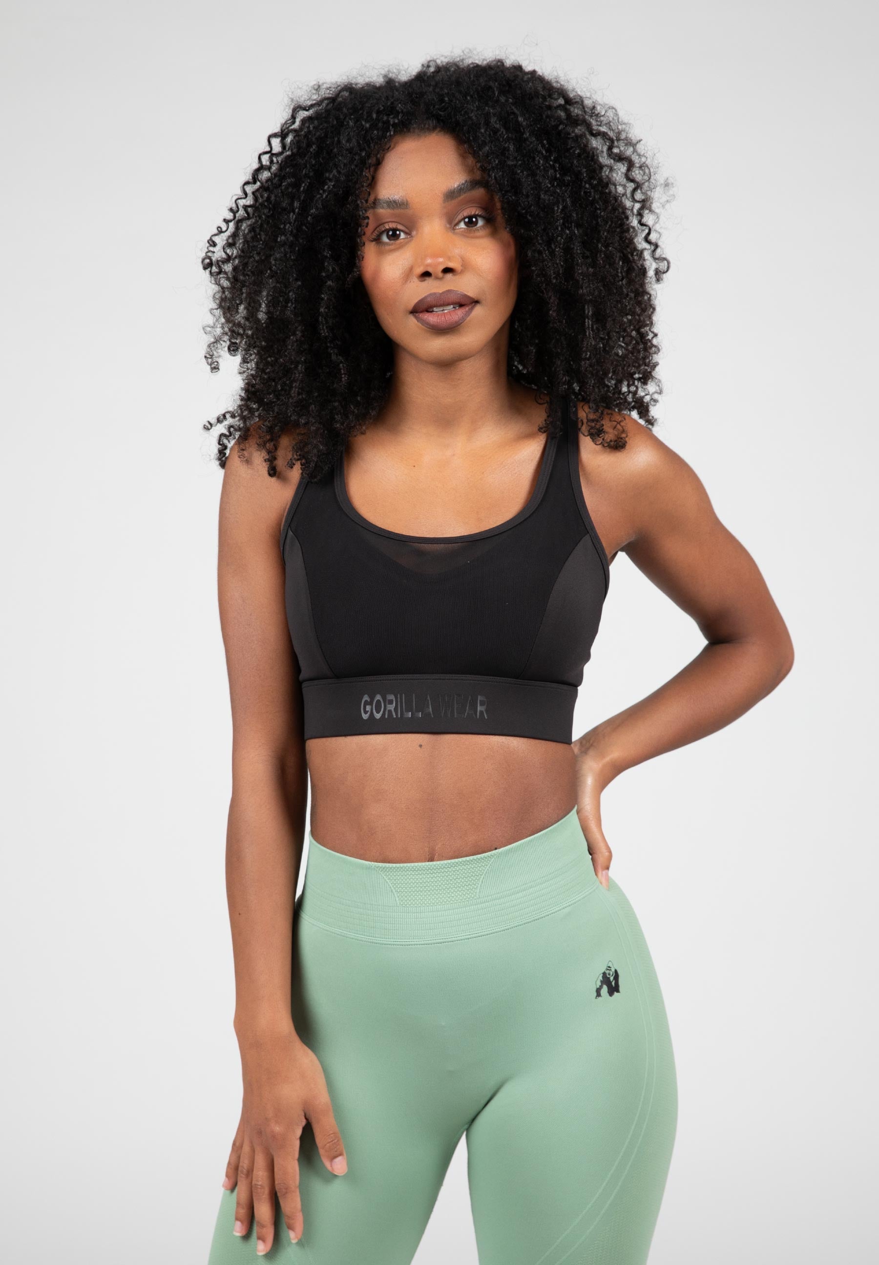 Gorilla Wear Riley High Support Sports Bra - Black