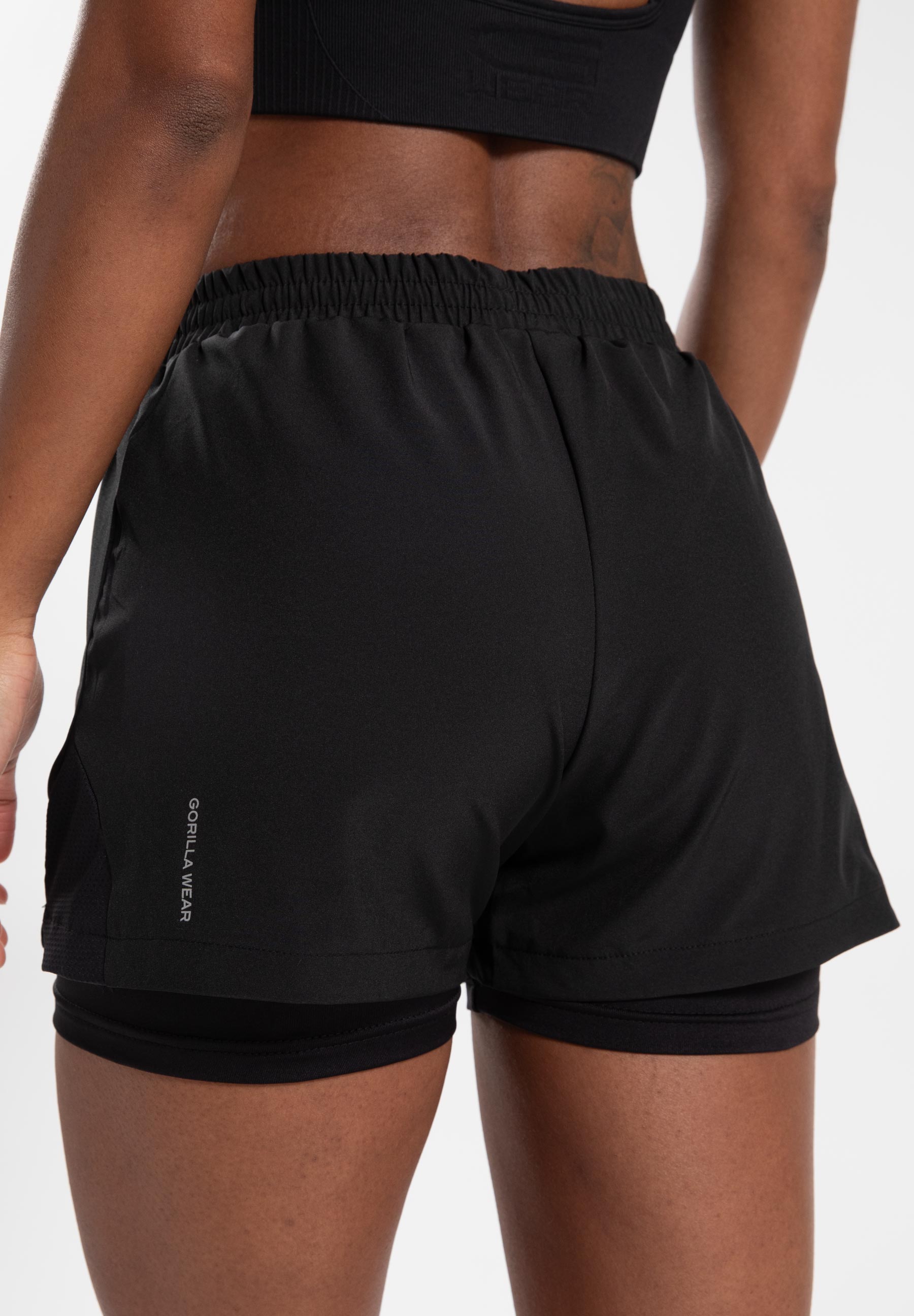 Gorilla Wear Katy 2-In-1 Shorts - Black