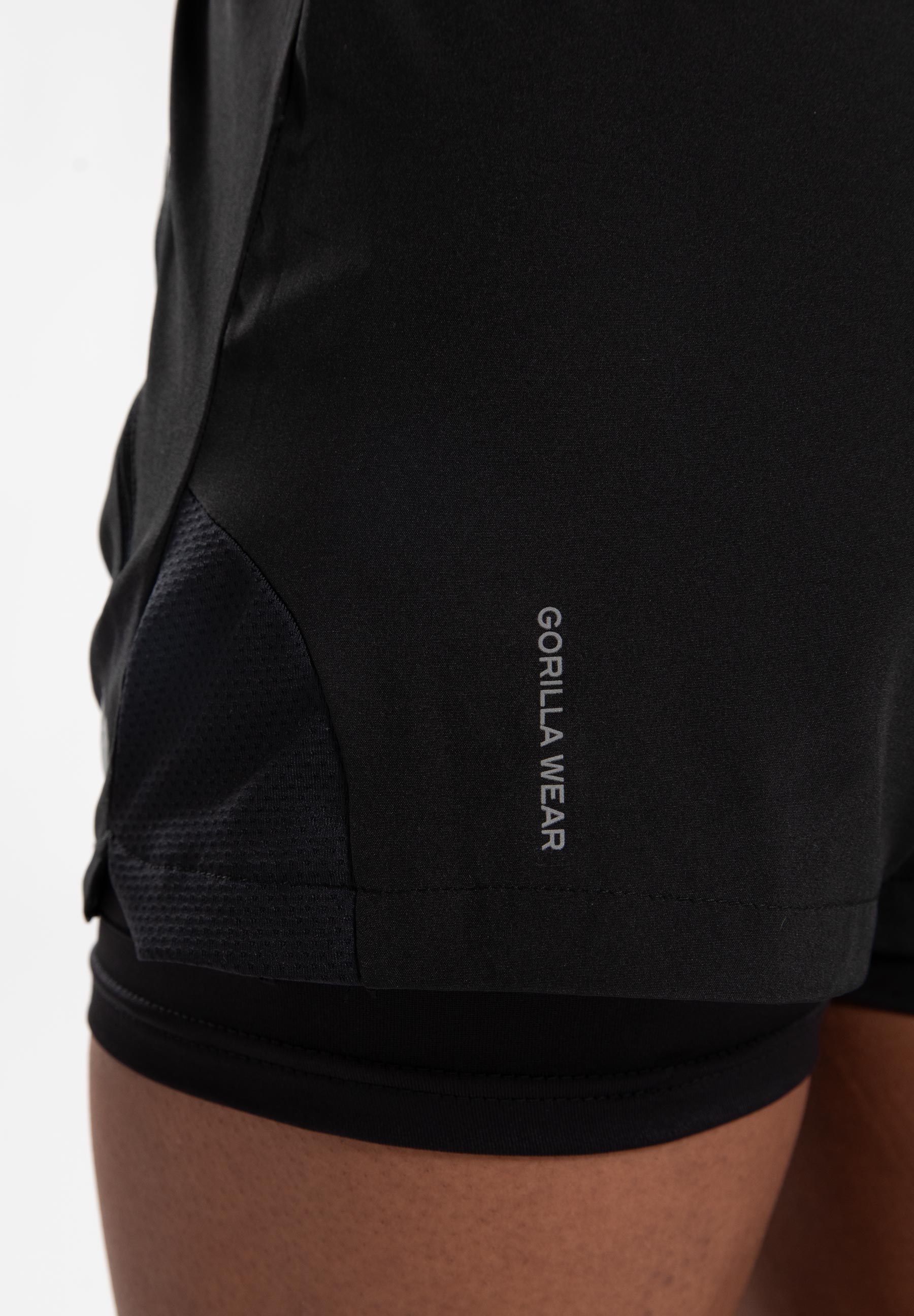 Gorilla Wear Katy 2-In-1 Shorts - Black