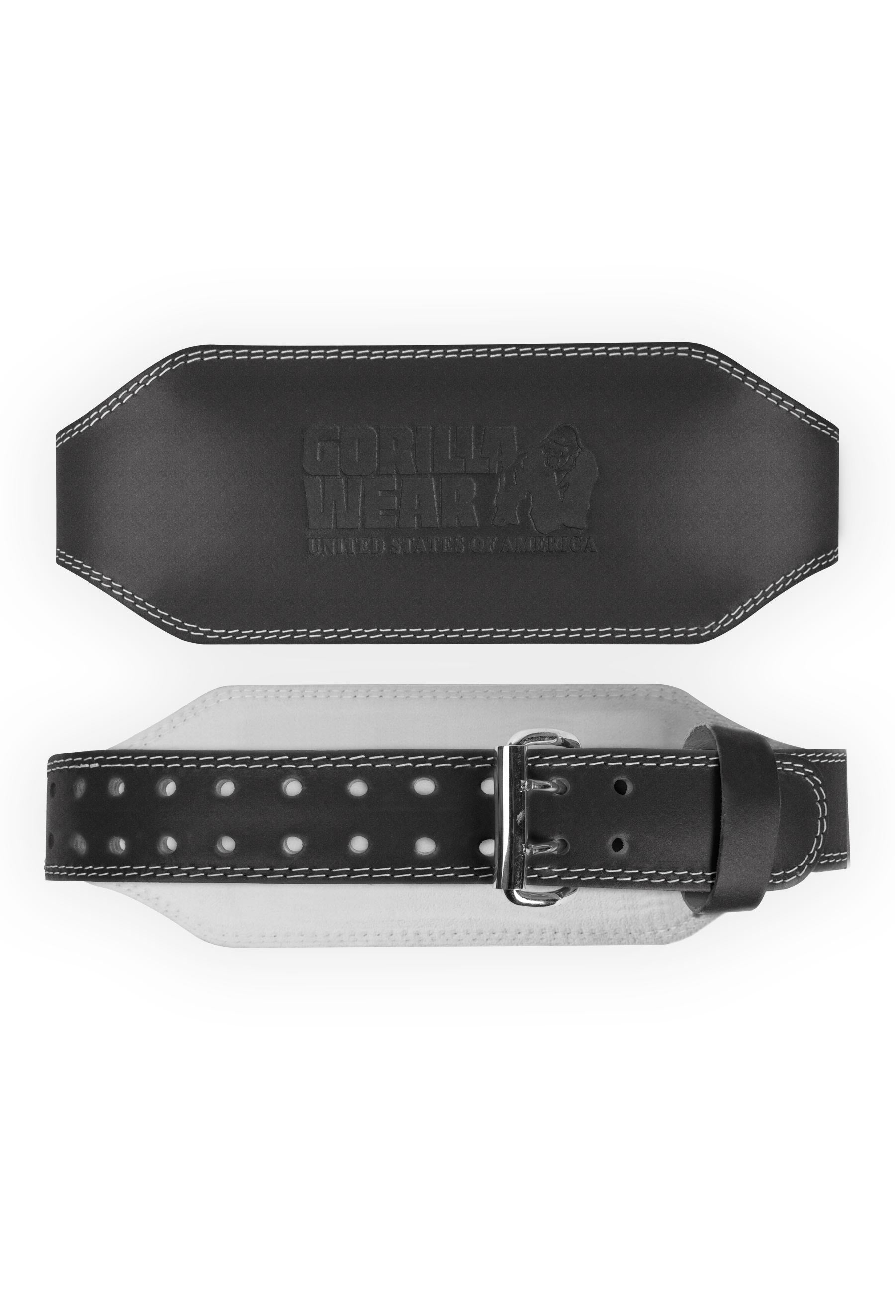 Gorilla Wear 6- Inch Padded Leather Lifting Belt - All Colors