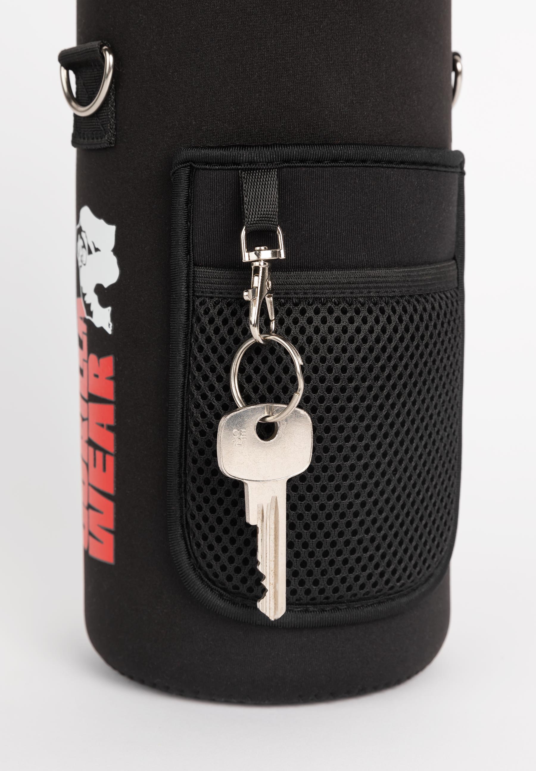 Gorilla Wear Water Bottle With Sleeve 2L - Black