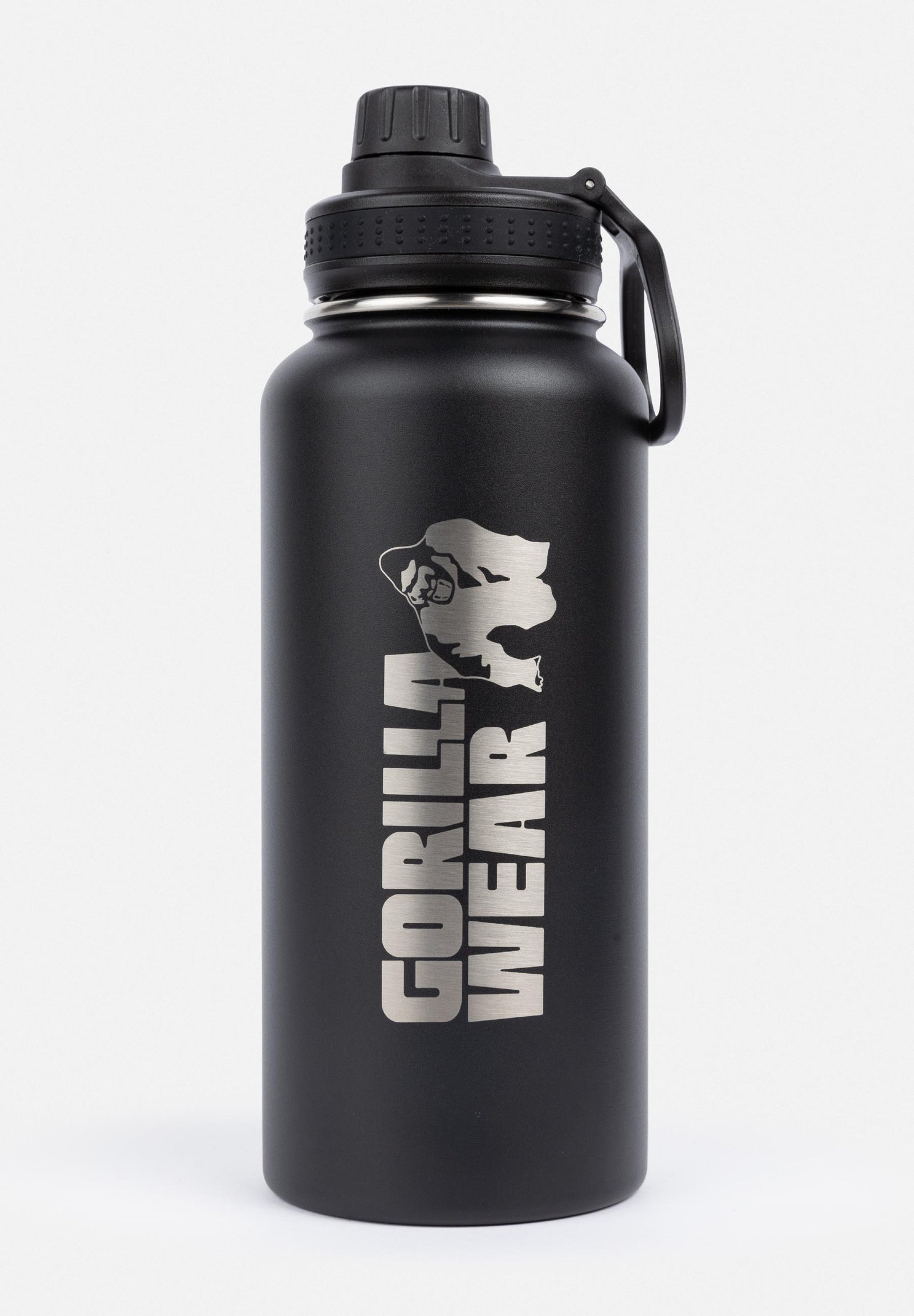 Gorilla Wear Insulated Stainless Steel Water Bottle 1000ML - Musta