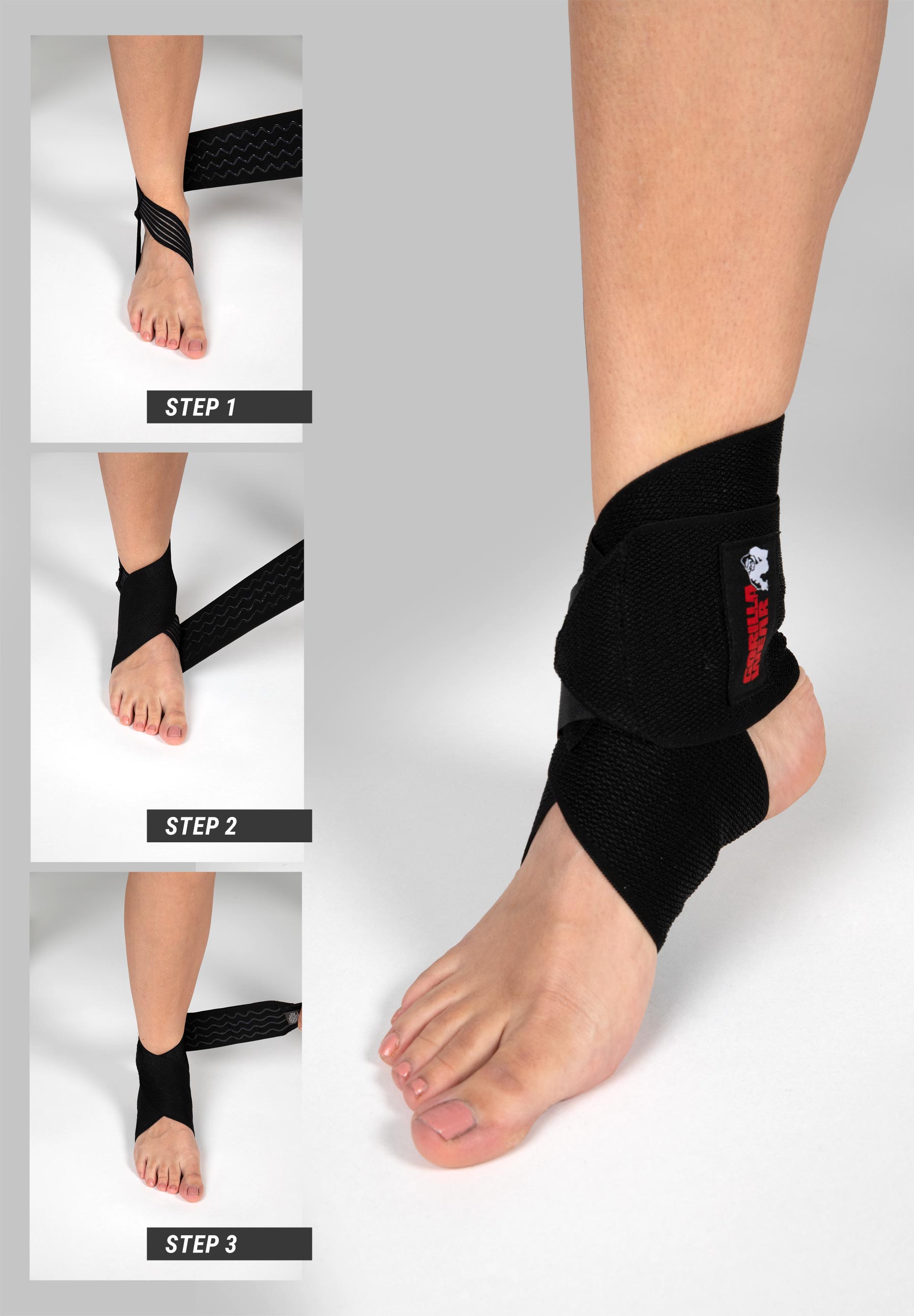Gorilla Wear Ankle Wraps - Kaikki värit