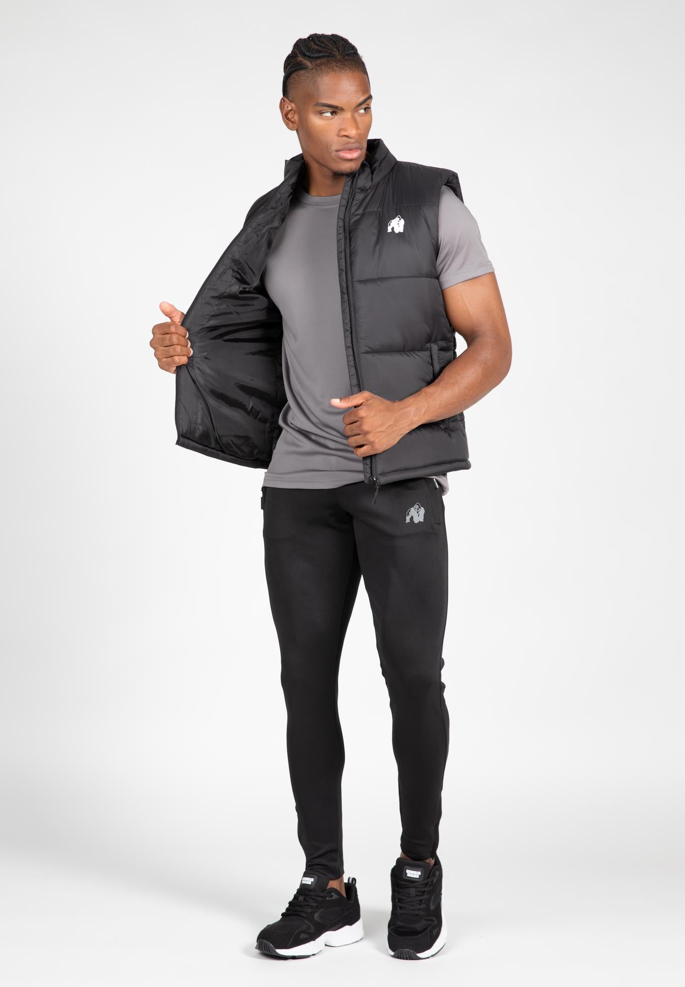 Gorilla Wear Irvine Puffer Vest - Black