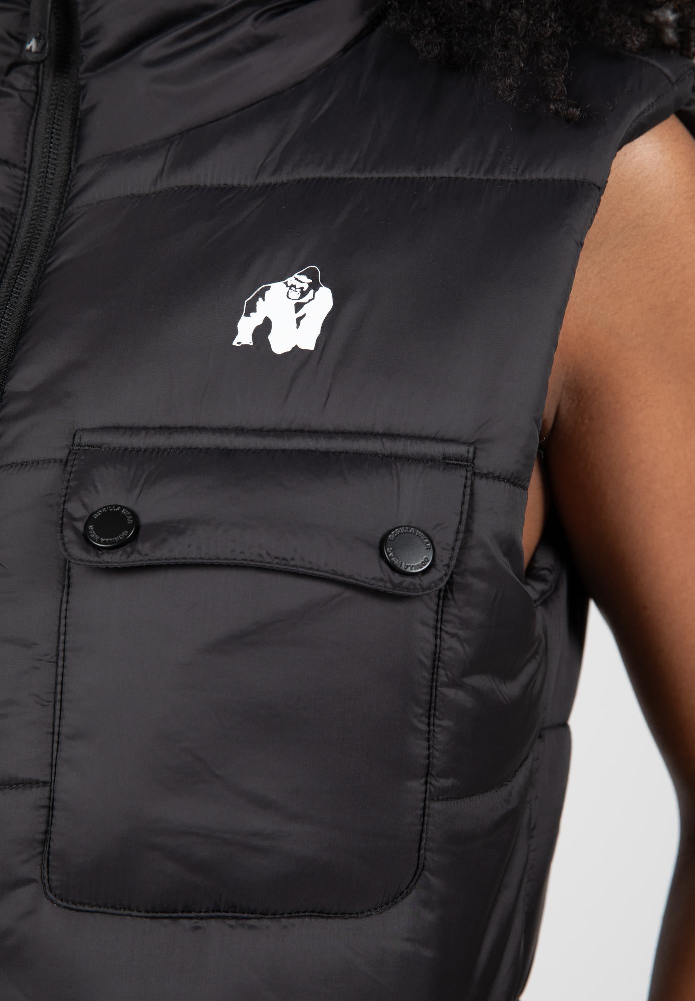 Gorilla Wear Lucia Puffer Vest - Black