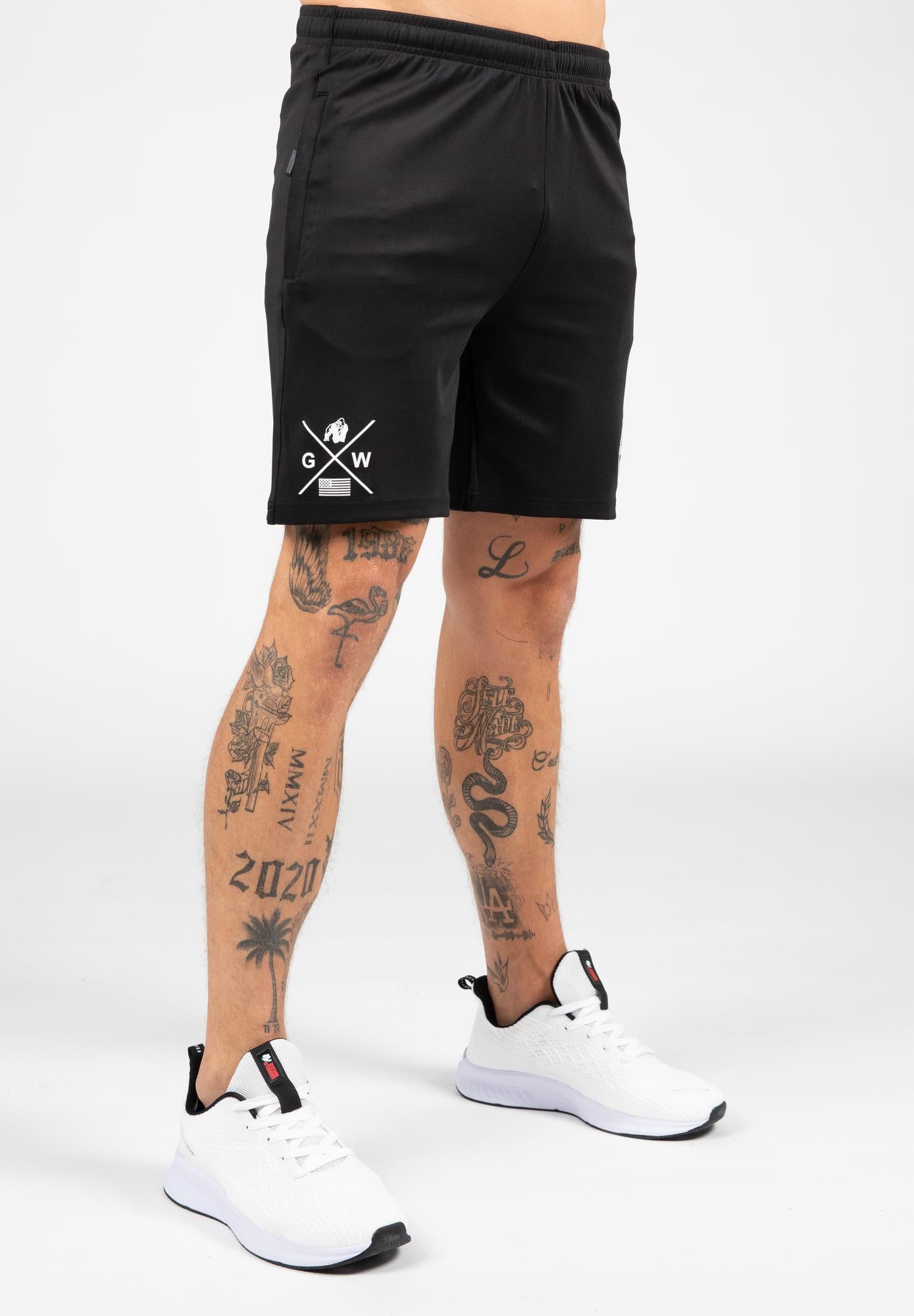 Gorilla Wear Vernon Track Shorts - Musta