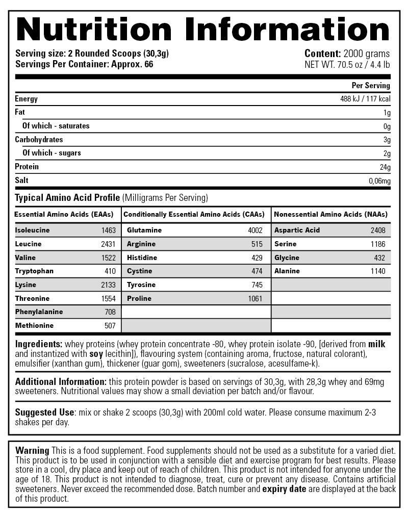 Stacker2 100% Whey-proteiinijauhe