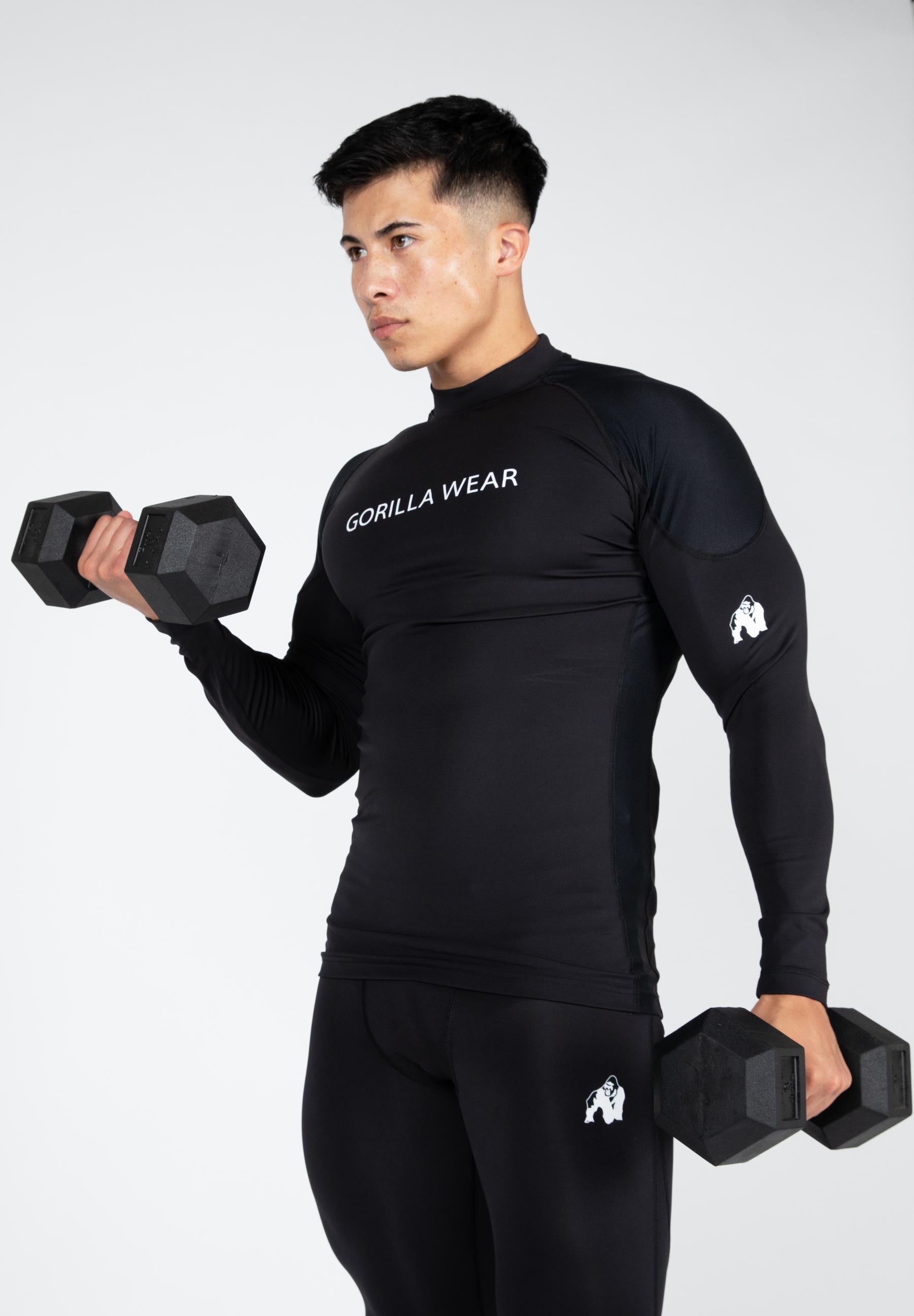 Gorilla Wear Lorenzo Performance långärmad tröja - Svart