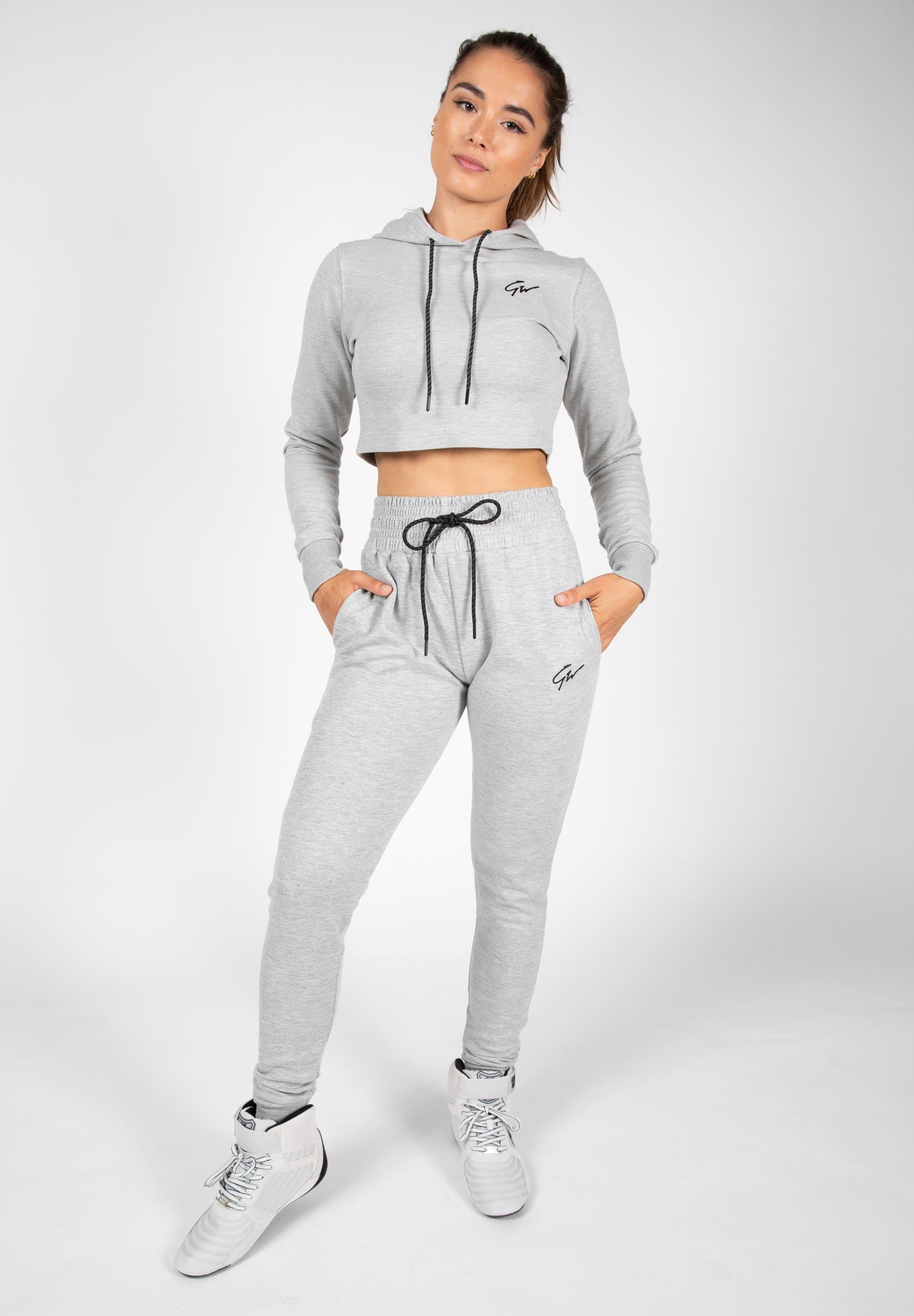 Gorilla Wear Pixley Crop Top Hoodie - Kaikki värit