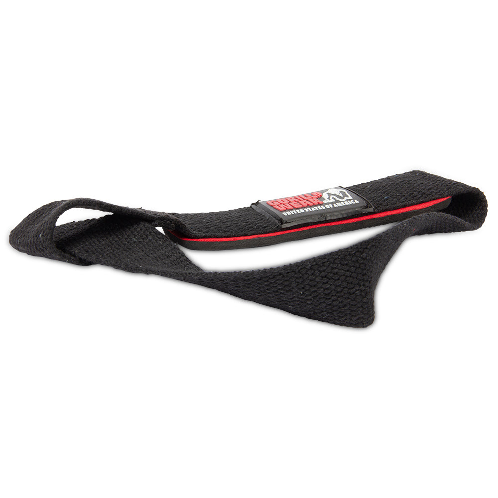 Gorilla Wear Padded Lifting Straps - Musta