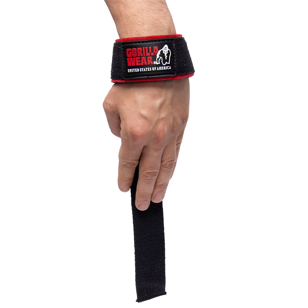 Gorilla Wear Padded Lifting Straps - Musta