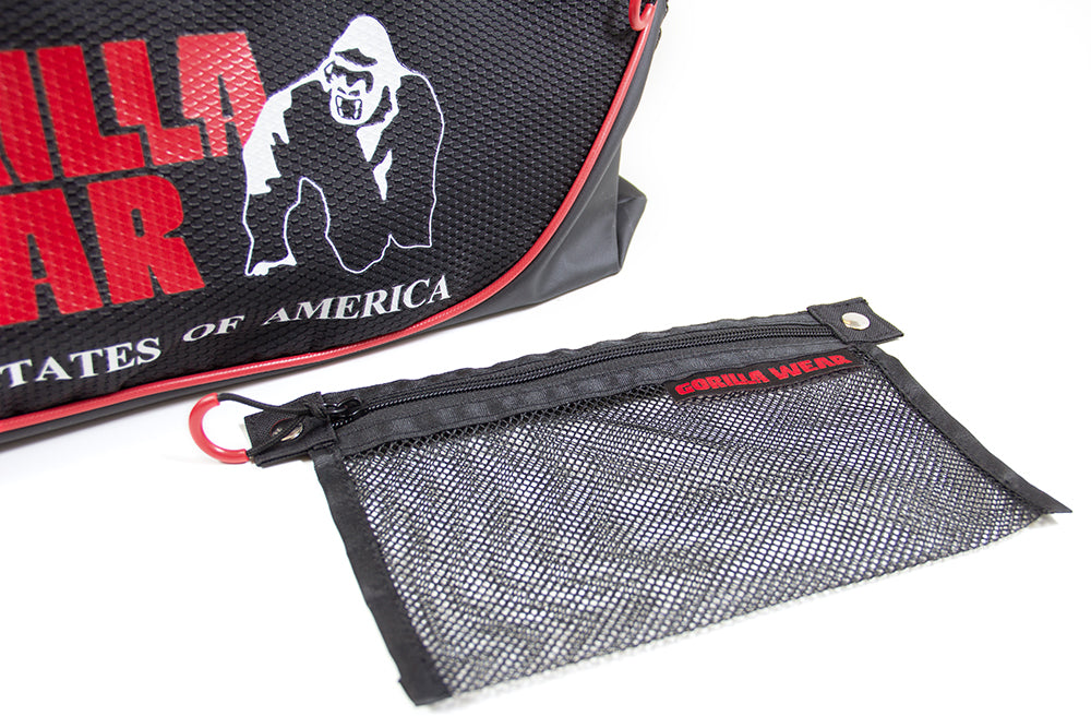 Gorilla Wear Jerome Gym Bag - Musta/Punainen