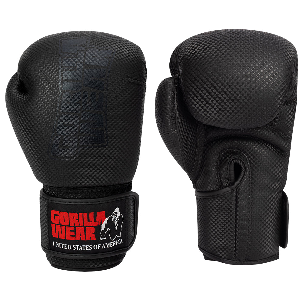 Gorilla Wear Montello Boxing Gloves - Musta