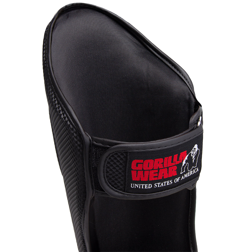 Gorilla Wear Montello Shin Guards - Musta