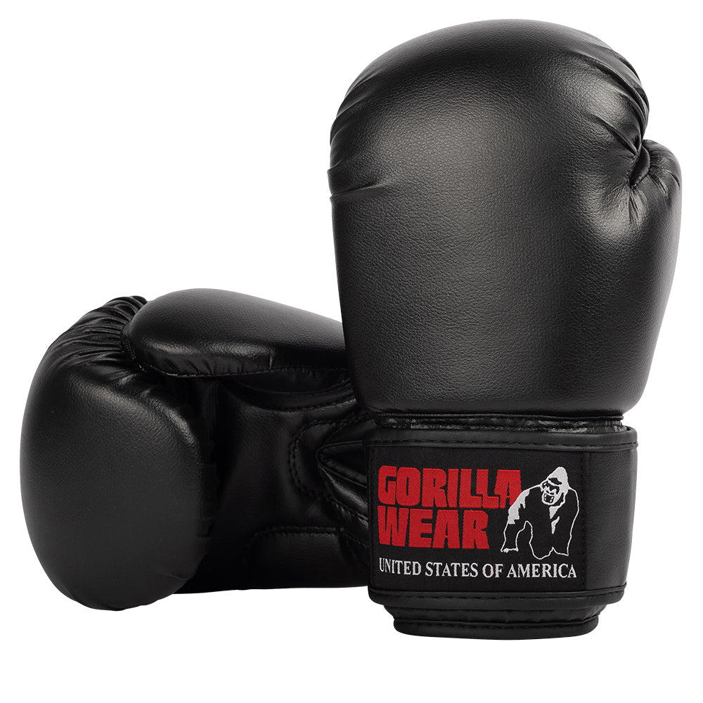 Gorilla Wear Mosby Boxing Gloves - Musta