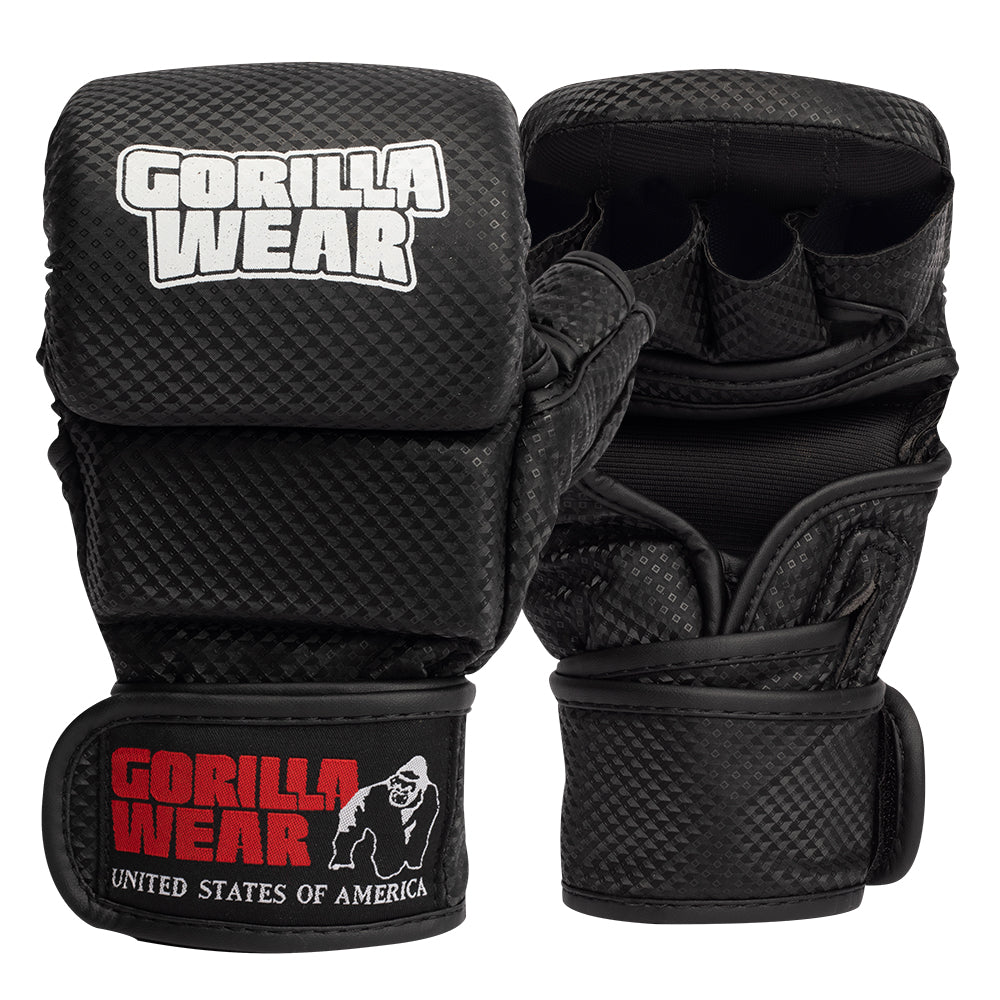 Gorilla Wear Ely MMA Sparring Gloves - Musta