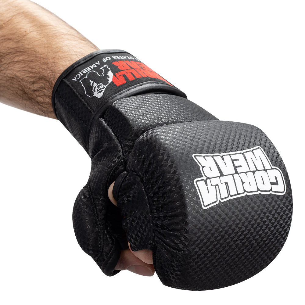 Gorilla Wear Ely MMA Sparring Gloves - Musta