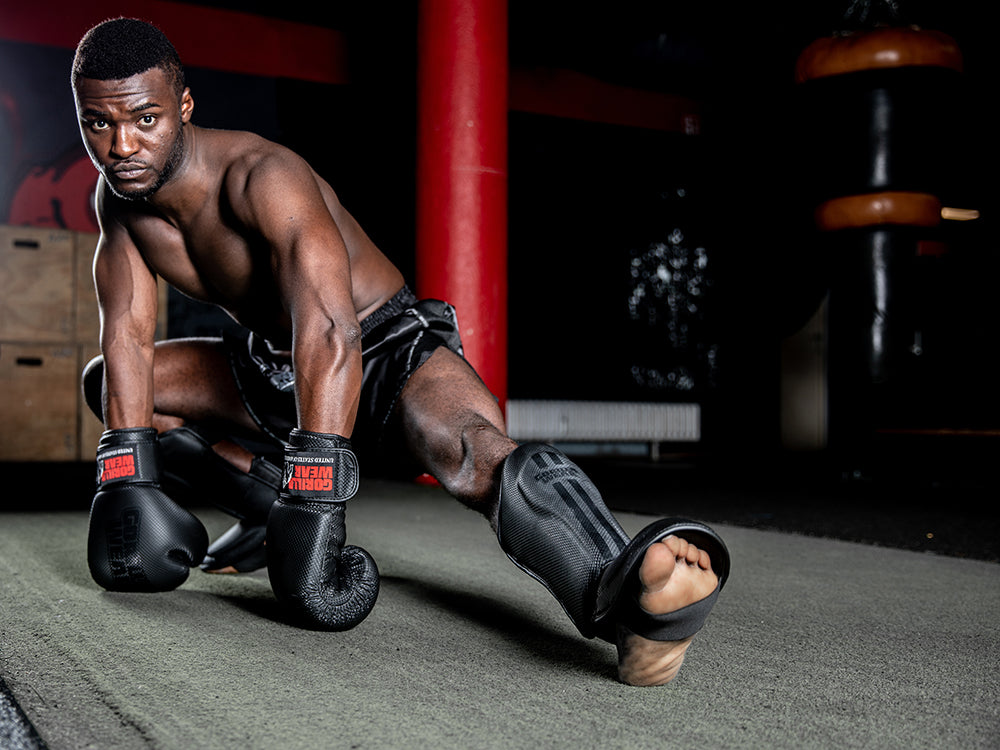 Gorilla Wear Montello Shin Guards - Musta
