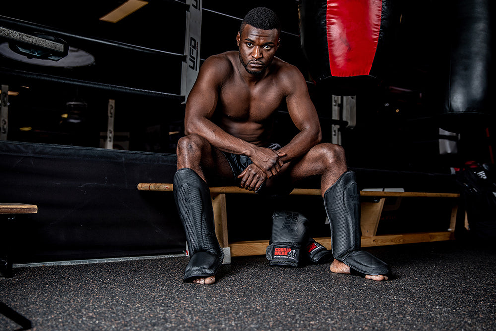 Gorilla Wear Montello Shin Guards - Musta
