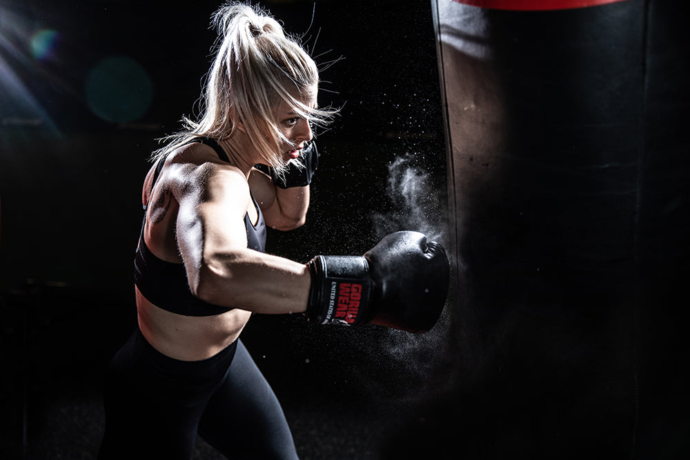 Gorilla Wear Mosby Boxing Gloves - Musta