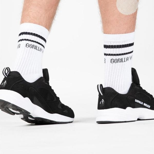 Gorilla Wear Crew Socks - White