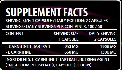 All Sports Labs L-CARNI X - 100 capsules