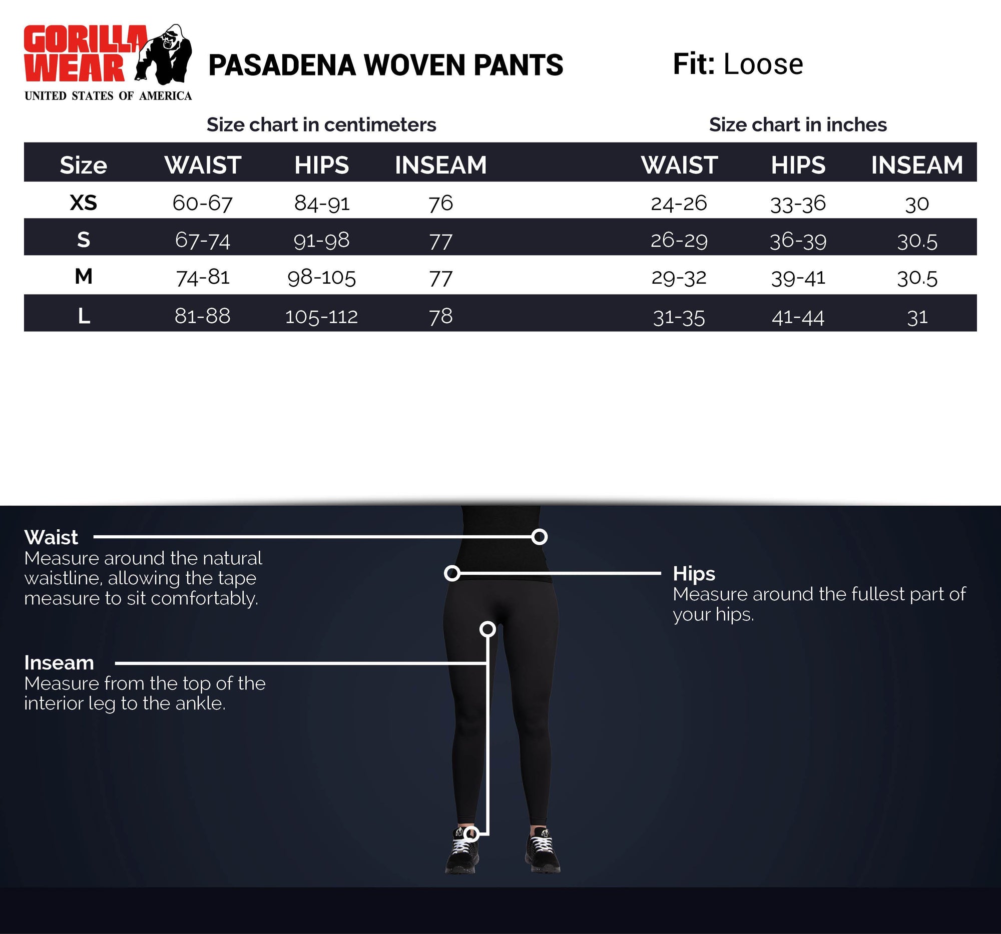 Gorilla Wear Pasadena Woven Pants - Black