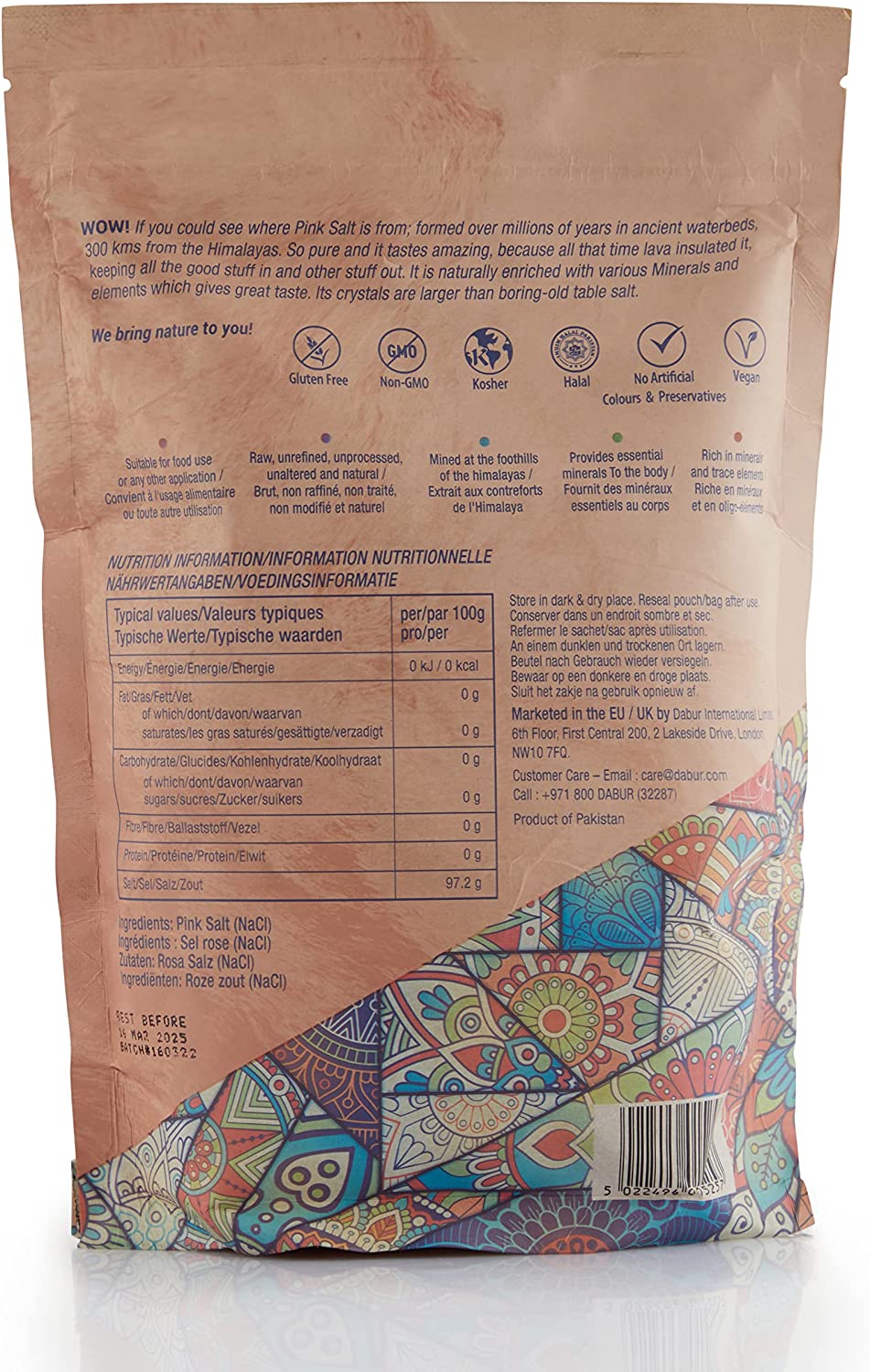 Dabur Himalajan Suola (1kg) | Täysin luonnollista, mahtavan makuinen &amp; hyväksi terveydelle