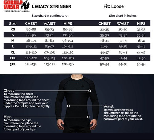 Gorilla Wear Legacy Stringer - Kaikki värit