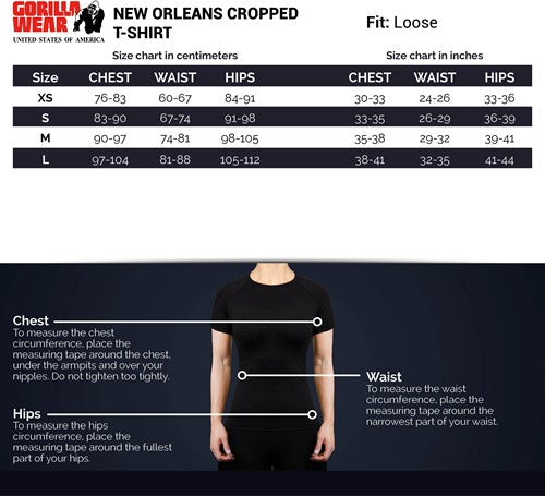 Gorilla Wear New Orleans Cropped T-Shirt - All Colors