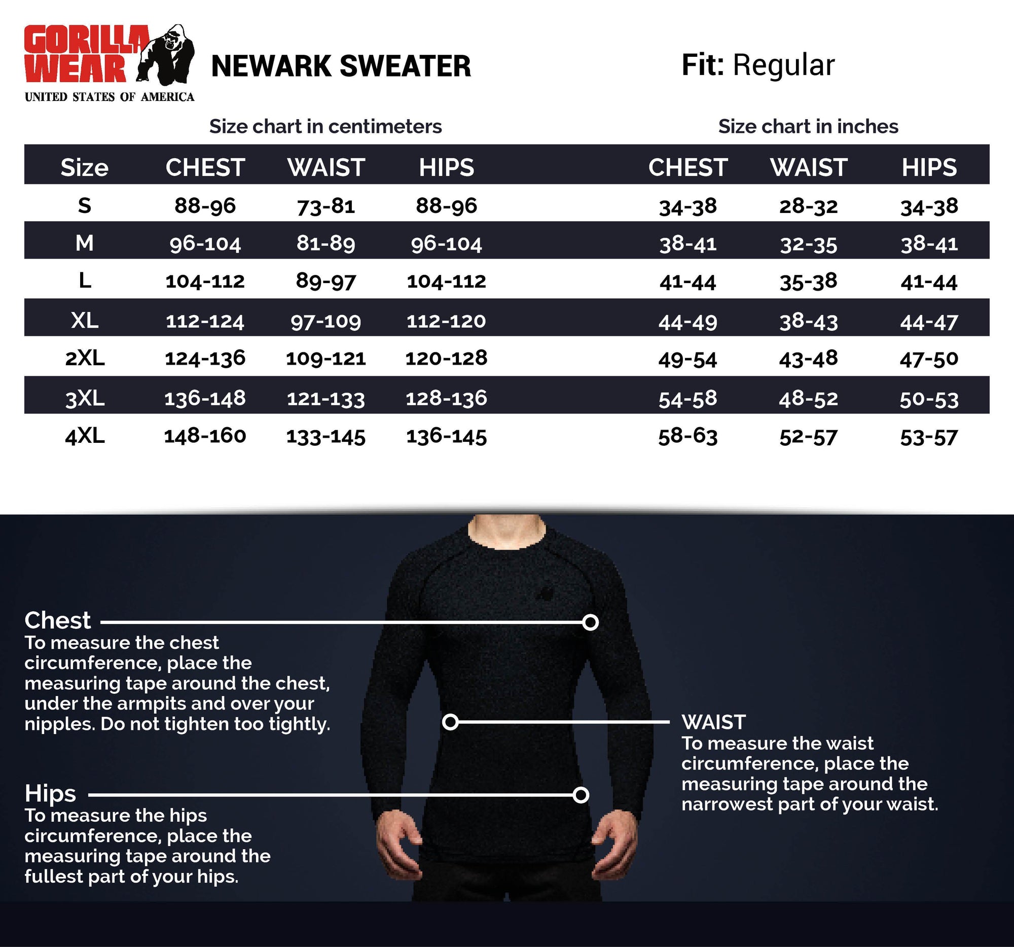 Gorilla Wear Newark Sweater - Kaikki värit