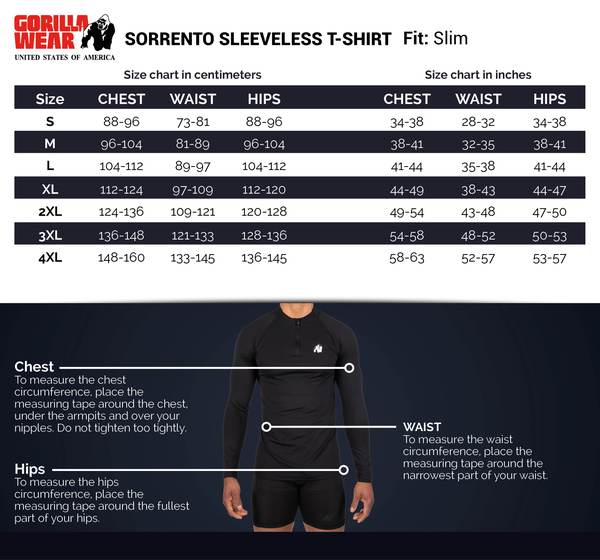Gorilla Wear Sorrento Sleeveless T-shirt - Alla färger