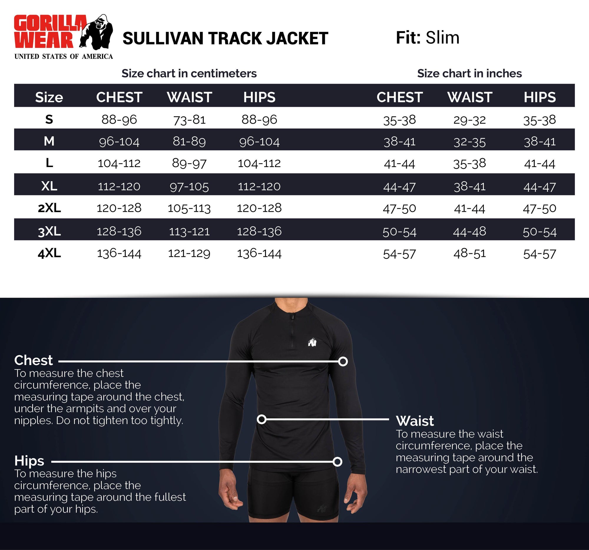 Gorilla Wear Sullivan Track Jacket - Kaikki värit