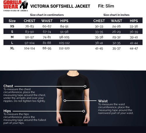 Gorilla Wear Victoria Softshell Jacket - Musta